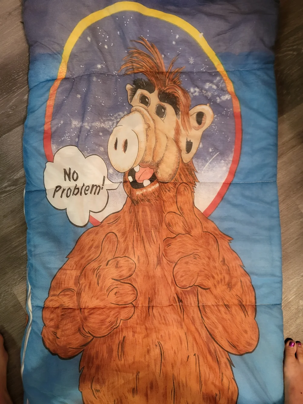 Vintage 80s Alf Sleeping Bag 1987 Alien Productions TV Sitcom Show  Small Flaws